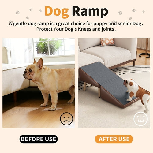 Dog Stairs for Small Dogs and Cats, Dog Ramp for Couch and Bed,