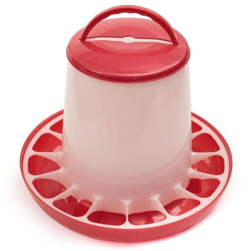 Rooster Farms 6Kg Automatic Chicken Feeder - Poultry Hen Feeding Seed