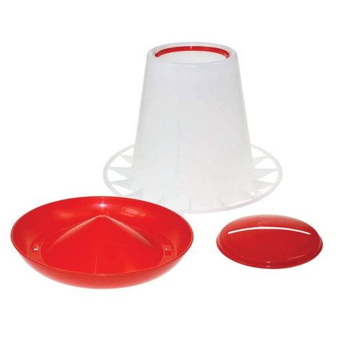 Rooster Farms 6Kg Automatic Chicken Feeder - Poultry Hen Feeding Seed