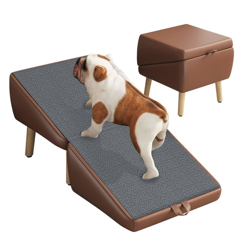 Dog Stairs for Small Dogs and Cats, Dog Ramp for Couch and Bed,