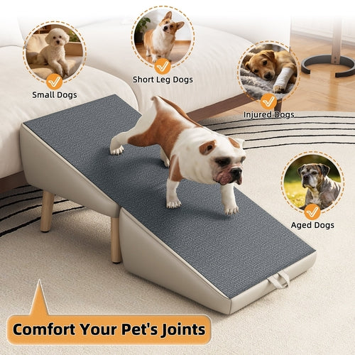 Dog Stairs for Small Dogs and Cats, Dog Ramp for Couch and Bed,
