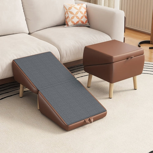 Dog Stairs for Small Dogs and Cats, Dog Ramp for Couch and Bed,