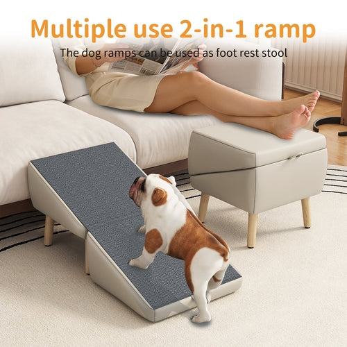 Dog Stairs for Small Dogs and Cats, Dog Ramp for Couch and Bed,
