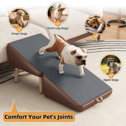 Dog Stairs for Small Dogs and Cats, Dog Ramp for Couch and Bed,
