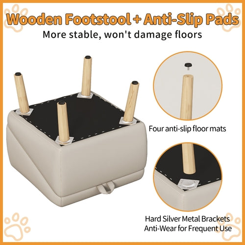 Dog Stairs for Small Dogs and Cats, Dog Ramp for Couch and Bed,