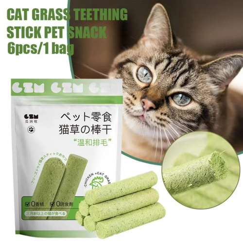 Cat Grass Teething Sticks